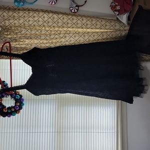 Torrid Jack Skellington black velvet dress size 20